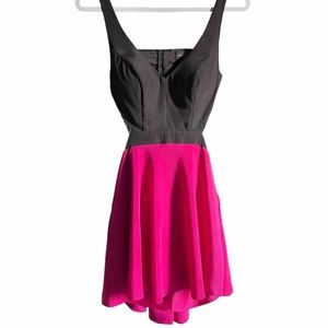 Marciano black and turquoise tank dress